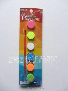 批发环保无毒5ML6连体丙烯水彩颜料 办公文教领域的理想选择